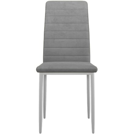 Стул DikLine ТЕКС каркас белый/ B22 GREY 