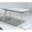 Стол LUGO 140 GLOSS STATUARIO WHITE SINTERED STONE/ WHITE М-City 