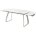 Стол LUGO 140 GLOSS STATUARIO WHITE SINTERED STONE/ WHITE М-City 