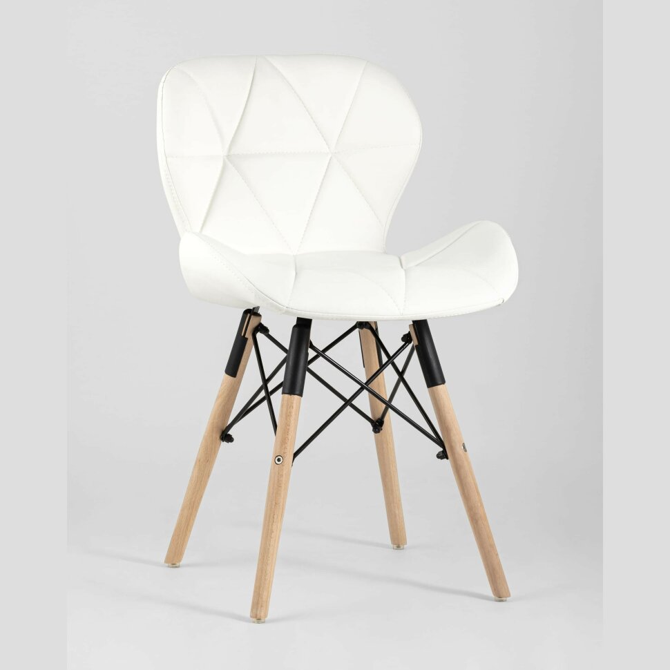 Стул Stool Group для кухни Бон экокожа белый ножки дерево 2 шт. Стул Stool Group для кухни Бон экокожа белый ножки дерево 2 шт.