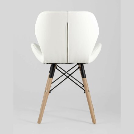 Стул Stool Group для кухни Бон экокожа белый ножки дерево 2 шт. 