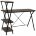 Стол на металлокаркасе BRABIX &quot;LOFT CD-004&quot;, 1200х535х1110 мм, 3 полки, цвет морёный дуб, 641218 