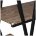Стол на металлокаркасе BRABIX &quot;LOFT CD-004&quot;, 1200х535х1110 мм, 3 полки, цвет морёный дуб, 641218 