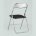 Стул складной Stool Group Джек черный, механизм складывания, экокожа, хром 