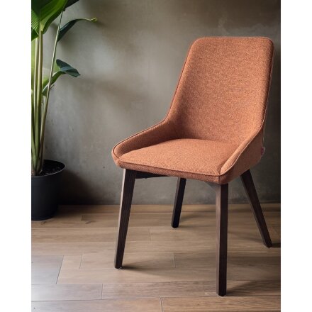 Стул CRISTIAN Orange Barrel-54, ткань / орех, ®DISAUR 