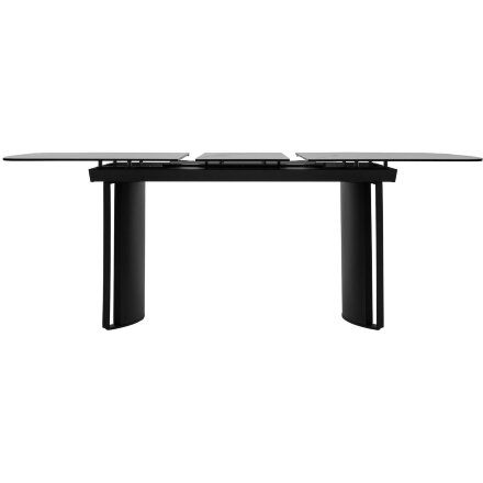 Стол RASMUS 160 TL-45 Белый мрамор, испанская керамика / черный каркас, ®DISAUR 