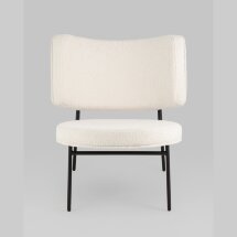 Кресло District Lounge букле белый