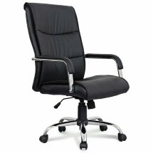 Кресло офисное BRABIX &quot;Space EX-508&quot;, экокожа, хром, черное, 530860
