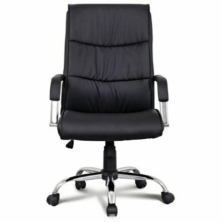 Кресло офисное BRABIX &quot;Space EX-508&quot;, экокожа, хром, черное, 530860 Черный