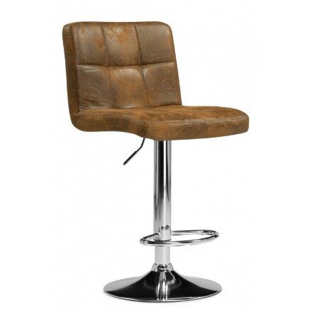 Барный стул Paskal brown / chrome 