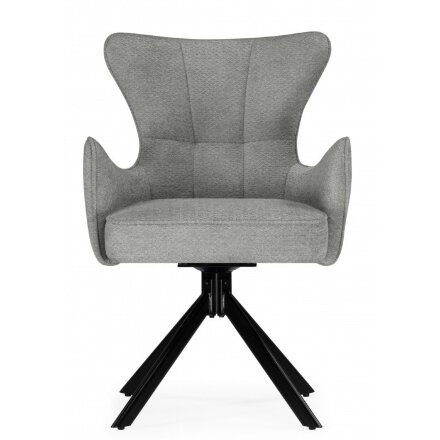 Стул на металлокаркасе Atlanta gray / black крутящийся 