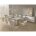 Стол CHIAVARI 220 KL-188 Контрастный мрамор матовый, итальянская керамика / Шампань, ®DISAUR 