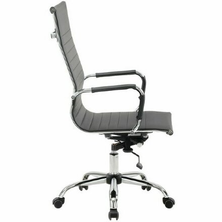 Кресло офисное BRABIX &quot;Energy EX-509&quot;, экокожа, хром, черное, 530862 Черный