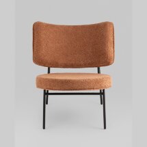 Кресло District Lounge букле терракотовый