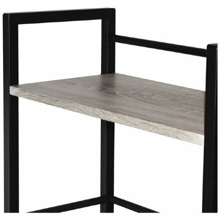Стол на металлокаркасе BRABIX &quot;LOFT CD-005&quot;, 1200х520х1200 мм, 3 полки, цвет дуб антик, 641222 
