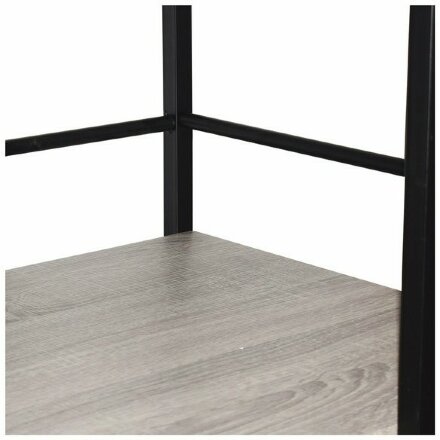 Стол на металлокаркасе BRABIX &quot;LOFT CD-005&quot;, 1200х520х1200 мм, 3 полки, цвет дуб антик, 641222 
