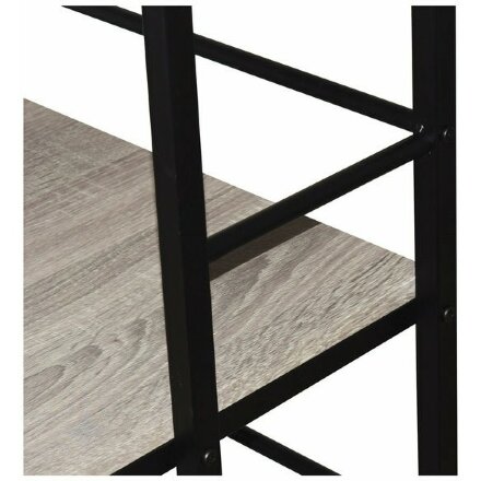 Стол на металлокаркасе BRABIX &quot;LOFT CD-005&quot;, 1200х520х1200 мм, 3 полки, цвет дуб антик, 641222 