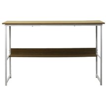 Компьютерный стол LUCIA H475 Дуб натуральный / белый каркас M-city