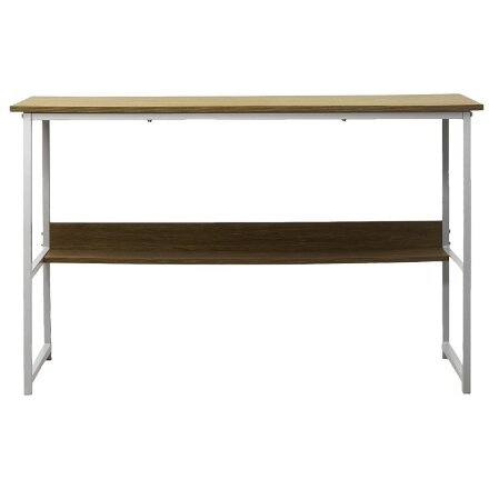 Компьютерный стол LUCIA H475 Дуб натуральный / белый каркас M-city 