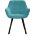 Стул DikLine 252 М поворотный, B15 MINT, ножки черные 