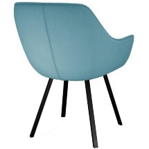 Стул DikLine 252 М поворотный, B15 MINT, ножки черные