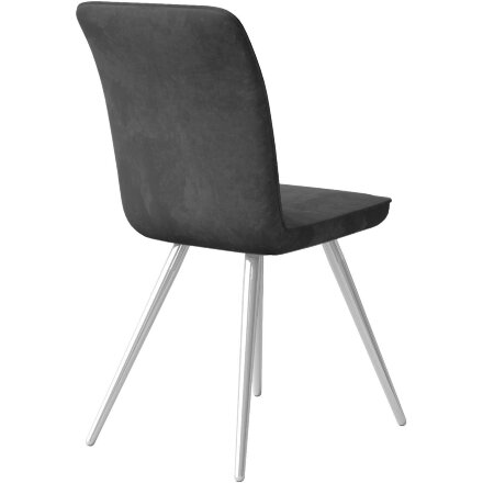 Стул DikLine 208 B28 ANTRACITE, ножки хром 