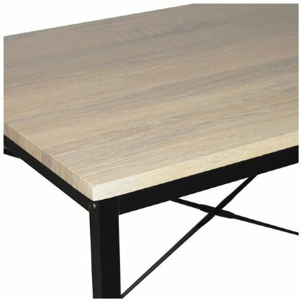 Стол на металлокаркасе BRABIX &quot;LOFT CD-005&quot;,1200х520х1200 мм, 3 полки, цвет дуб натуральный, 641223 