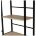 Стол на металлокаркасе BRABIX &quot;LOFT CD-005&quot;,1200х520х1200 мм, 3 полки, цвет дуб натуральный, 641223 
