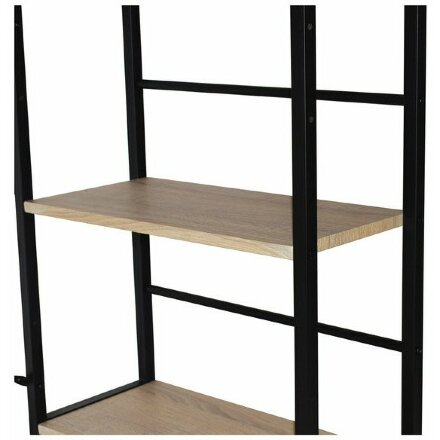 Стол на металлокаркасе BRABIX &quot;LOFT CD-005&quot;,1200х520х1200 мм, 3 полки, цвет дуб натуральный, 641223 
