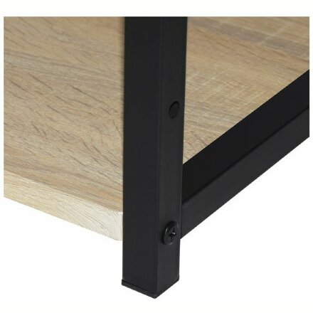 Стол на металлокаркасе BRABIX &quot;LOFT CD-005&quot;,1200х520х1200 мм, 3 полки, цвет дуб натуральный, 641223 