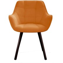 Стул DikLine 252 поворотный, B17 TERRACOTTA, ножки черные
