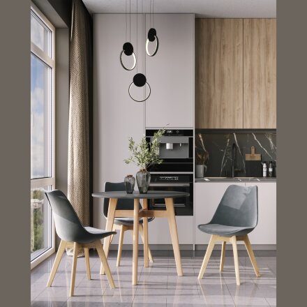 Стол обеденный Target Circle 90*90 черный 