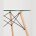 Стол Eames DSW D80 стеклянный 