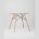 Стол Eames DSW D80 стеклянный 