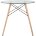 Стол Eames DSW D80 стеклянный 
