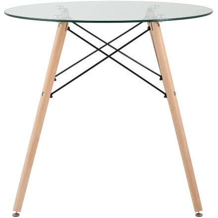 Стол Eames DSW D80 стеклянный 