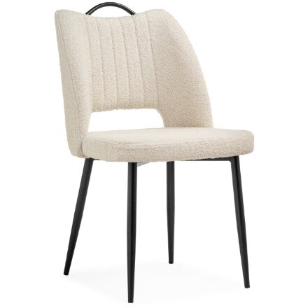 Стул на металлокаркасе Barton beige / black 