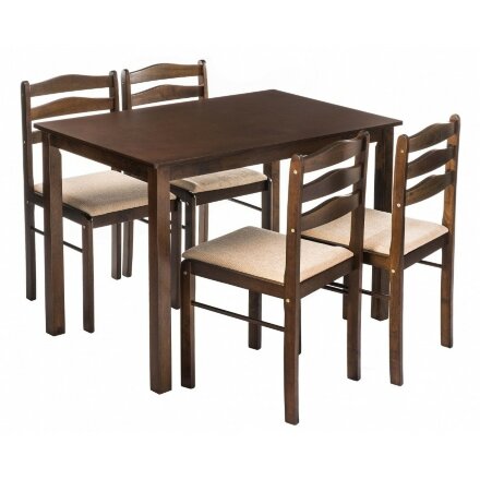Обеденная группа Starter (стол и 4 стула) oak / beige 