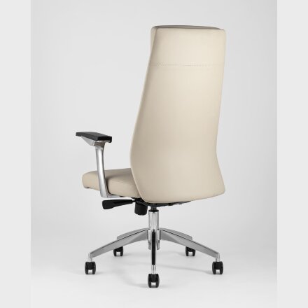 Компьютерное кресло TopChairs для руководителя TopChairs Armor офисное бежевое обивка экокожа крестовина металл 