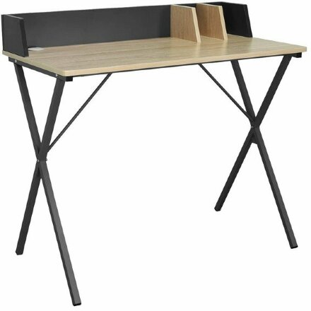 Стол на металлокаркасе BRABIX &quot;LOFT CD-007&quot;, 800х500х840 мм, органайзер, комбинированный, 641227 