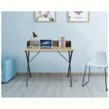 Стол на металлокаркасе BRABIX &quot;LOFT CD-007&quot;, 800х500х840 мм, органайзер, комбинированный, 641227