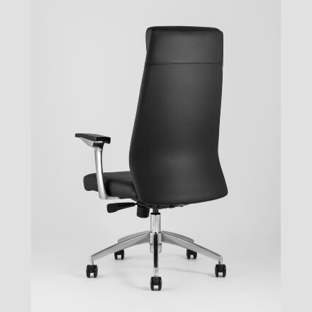 Компьютерное кресло TopChairs для руководителя TopChairs Armor офисное черное обивка экокожа крестовина металл 