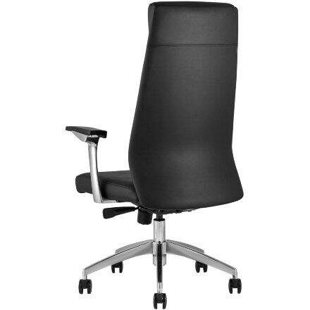 Компьютерное кресло TopChairs для руководителя TopChairs Armor офисное черное обивка экокожа крестовина металл 