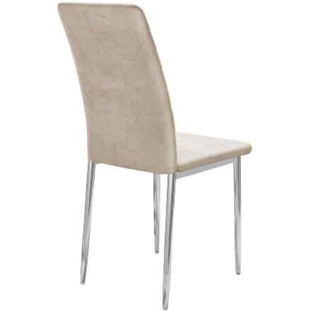 Стул DikLine ТЕКС каркас хром/ B03 BEIGE 