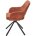 Стул NURI 180 град. поворот. 3018-09 терракотовый, шенилл/ черный каркас, ®DISAUR 
