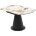Стол TERAMO 135 GLOSS GRAND JADE SOLID CERAMIC, керамика, поворотн.механизм / Черный каркас, ®DISAUR 