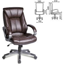 Кресло офисное BRABIX &quot;Maestro EX-506&quot;, экокожа, коричневое, 530878