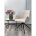 Стул NIKO 180 град. поворот. UF885-2 кремовый, ткань/ черный каркас, ®DISAUR 