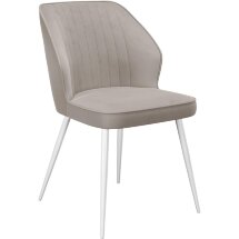 Стул DikLine 222 B03 BEIGE, ножки белые