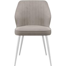 Стул DikLine 222 B03 BEIGE, ножки белые